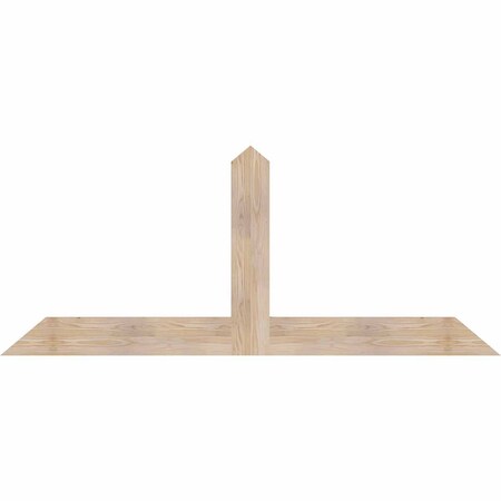 Ekena Millwork Portland Smooth Timber Gable Bracket, Douglas Fir, 72"W x 30"H x 1 1/2"D x 5 1/2"F, 10/12 Pitch GBW072X30X0206POR00SDF